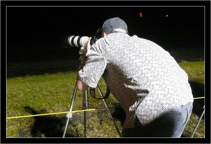 Arlo setting up camera at STS-131, Photo by Joseph Sears