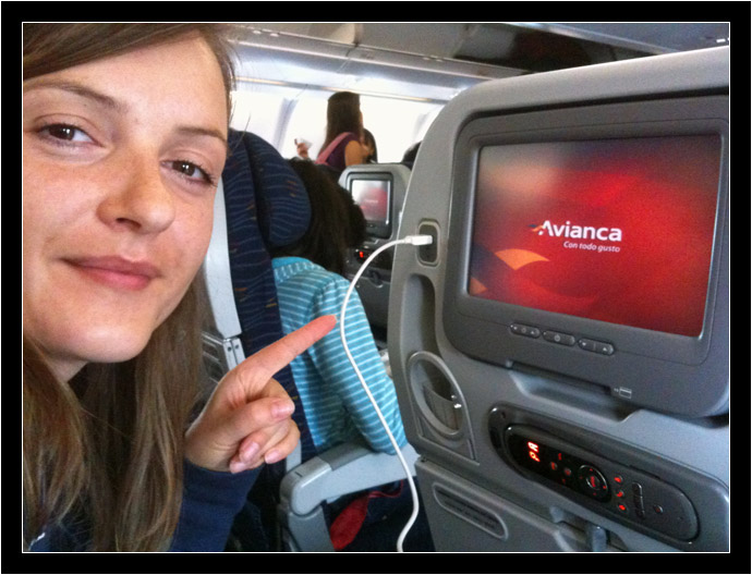 Oksana on Avianca