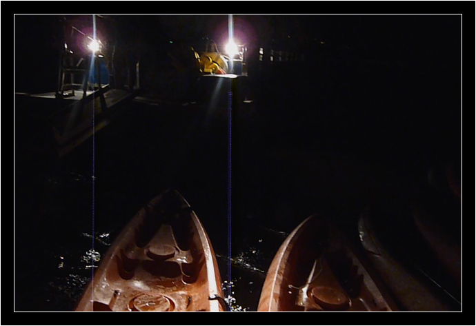 Kayaks ready for a trip out on the Bio Bay