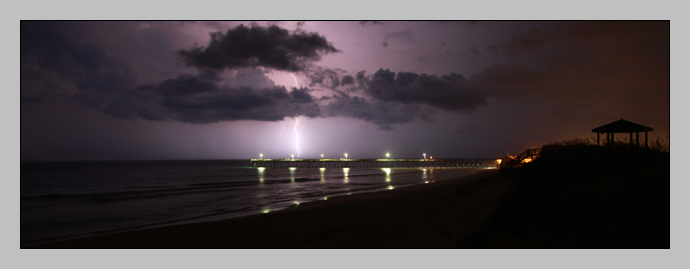 Lightning over the Nags Head Pier